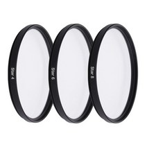TENENELE Star 4 6 8 라인 필터 포인트 크로스 카메라 세트 37 40.5 46 49 52 55 58 62 67 72 77 mm 캐논 호환 Nikon 소니 DSLR, [10] 40.5mm, [04] Star 4X 6X 8X