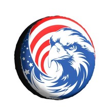 타이어보관 스페어 타이어 커버 자동차 보호 사무라이 잉크 스토리지 트레일러 패션 용품 라이트 카 지프스페어 RV, 09 브라운_02 15 Inch