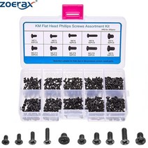 500pcs M2 M2.5 M3 노트북 컴퓨터 마더보드 교체 나사 키트