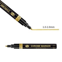 프라모델 도색 아크릴 에나멜 물감 건담 색칠, 2.0mm 미러펜 골드싱글