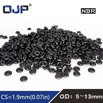 공압 부품 50 개몫 고무 링 nbr 씰링 o 링 cs1.9mm od55.566.5788.599.51010.51111.51212.51313.5mm o-링 씰 틈 메우는 물건, 12x8.2x1.9mm, 150개