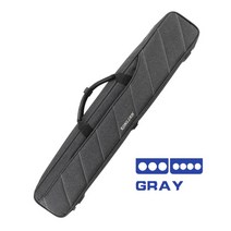 큐케이스 당구가방 큐가방KONLLEN-당구 7 홀 큐 케이스 3x4 그레이 옥스포드 캔버스 가방 당구 커버 보, 02 grey