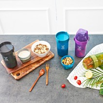 [씨밀렉스] 샐러드/도시락 보관 프레쉬 투인원 세트 (투인원660+투인원1200), 상세 설명 참조, 선택:프레쉬투인원세트 블루