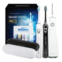 스마트소닉 프로 음파칫솔 커플 RLT211 + 구강세정기 칫솔모 1팩 케이스2개, 단일수량