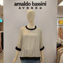 [아날도바시니여성] 23SS 배색 프린트 블라우스 AW06BL28M 뉴코아울산성남점