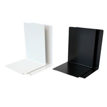 비움 북앤드 L자 책꽂이 책상 데스크 정리, basasboy 블랙(89072)