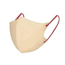 일본 마스크 CICIBELLA 여성용 3D 컬러 입체 20개입, 베이지 레드, D타입(13.6cm×10.7cm)개