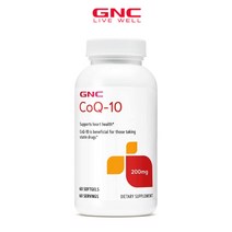 GNC 코큐텐 코엔자임Q10 200 mg 소프트젤 60정, 1개, 기본