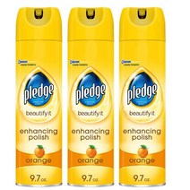 pledge프리지 가구광택보호제 275g 오렌지향 무료미국직송, 3팩