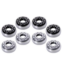 GHSHOP 8x 휴대용 셔플 보드 퍽 탁상용 퍽 (53mm) 어린이를위한 홈 교체 셔플 보드 액세서리, 53mm, 고밀도 보드, 다색