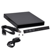 cd리더기 외장cd롬 노트북 1pc 12.7mm usb 2.0 데스크탑 pc 광 디스크 드라이브 용 외부 dvd -rom 케이스 sata-sata 외부 dvd 인클로저, 다른