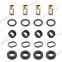Toyota Land Cruiser 용 연료 인젝터 수리 키트 Orings 필터 Lexus 96-98 LX450 4.5L 23250-74080, 01 4 set