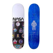 Habitat NASA 로고 배열 20.3cm(8인치) 스케이트보드 데크