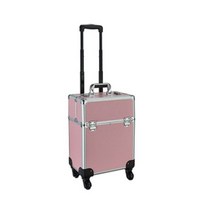 캐리어 여행가방 클래식 공항 빈티지 휴대용 여행 메이크업 케이스 전문 상자 트롤리 화장품 스피너 휠 수하물 미용 도구 보관 가방