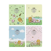 1000 카카오프렌즈 미니 중철노트 스프링 공책 핑크, 1개