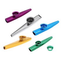 알티에리 피콜로 악기 kazoo 알루미늄 합금 금속 5pcs 선물 플루트 다이어프램 어린이 음악 애호가, 자주색