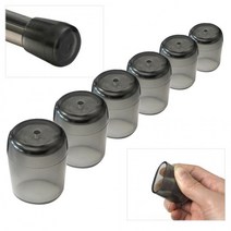 국산 의자발커버 4개입/ 논슬립 블랙투명 XXS-XL, 4개입 - 논슬립 블랙투명 XL