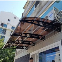 1870X9000 지붕처마 강화플라스틱 지붕재 비가림캐노픽스 창문열차단 렉산자재, 브라운, 그레이, 블랙
