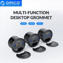 orico desk grommet usb 3.0 hub with 마이크 헤드폰 type c splitter sd tf otg adapter for desktop pc, USB 3.0 4 포트