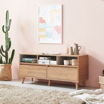 [★1만원 추가할인중!]장인가구 헤렌 거실장 1200 TV다이 A DF005D13, 아카시아네이비