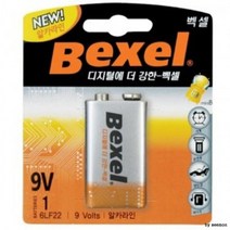 벡셀 건전지 9V 알카라인 배터리, 1개