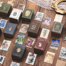 미니 카드 빈티지 엽서 세트 vol 52 명화 다꾸 페이퍼 다이어리 꾸미기 배경지, 01.Previous books(옛날책)