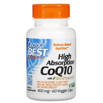 닥터스베스트 고흡수율 코엔자임 유비퀴놀 큐텐 Q10 CoQ10 400mg 60정