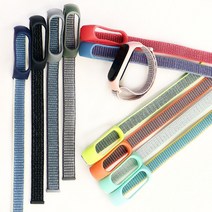 미밴드6 5 시계줄 4 7 나일론 투톤 여름 레저 스포츠 루프 밴드 스트랩 악세사리 용품, 스트로베리