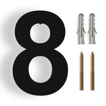 건물 번호판 간판 황금 금속 플로팅 하우스 번호 나사 설치 도어 주소 사인 집 야외 거리 문 플라크, 32.No.8 - 30cm