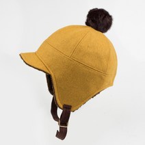 공용 귀달이 방울 모직 플랩캡 군밤 방한모자 6COLOR