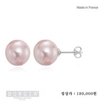[보르지아]12M 일자침 핑크 진주 귀걸이(11301ERP)