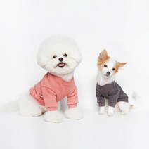 국내제작 두꺼운 기모 맨투맨 면소재 겨울옷 강아지 옷 애견옷 반려동물 S-XL, XL, 차콜