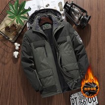 낚시 방한복 남녀공용 기모 방수 바다 낚시복 겨울 내피 점퍼 팀복 동계 선상 잠바 패딩 탈부착 모자, D_남자 딥그린