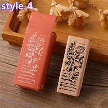 빈티지 식물 나무 나무 고무 스탬프 세트 diy 고무 스탬프 카드 공예 우표 수집 앨범, 4