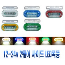 차량용 면발광 노면 차폭등 12~24V 겸용 LED 시그널램프 후미등 브레이크등 사이드램프 화물차 윙바디 탑차, 노면차폭등(옐로우)