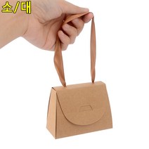 초콜렛 사탕포장 미니종이핸드백 아이선물가방, 색상/사이즈, 대 - 브라운