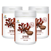 제주 감태환 추출물 230gx3통 해조류 천연 수면 영양제 정 알약형 차 간편한 캔디 화학첨가물NO 후코이단 씨놀 알긴산 요오드 플로로타닌 순수영양그대로 자연유래 잠오는법 테아닌, 3통, 230g