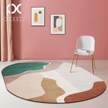 카페트 디자인러그 타원형카페트 거실러그 타워 안방 둥근 모던 북유럽 부드러운 겨울 비정형러그