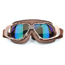 선글라스 스포츠 보호 남자여자 차 세계 대전 빈티지 오토바이 가죽 안경 마스크 모토 크로스, UV Lens Goggles