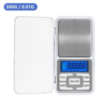 앉은뱅이 저울 업소용 주방 전자 보석 무게 다이아몬드 디지털 포켓 미니 욕실 100g200g300g500g1000g 001g 01g, CHINA, 300g 0.01g