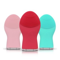 휴대용 충전식 실리콘 진동클렌저 세안기 TL-703 진동클렌저 폼클렌징 클렌징 클렌징오일 클렌징폼, 레드