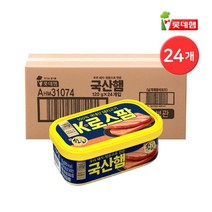 롯데 푸드 국산햄 한돈 k로스팜 120g 24개