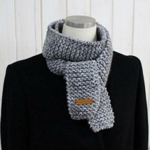 러브컨츄리 Classy미니목도리 만들기 DIY키트(동영상첨부) 패키지, 182-그레이, 1개