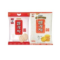 미왕쌀과자 갓구운맛 250g + 미왕쌀과자크리스피 180g, 1set