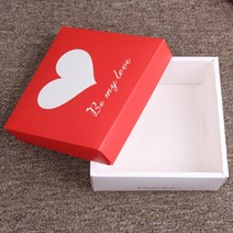 발렌타인 데이 귀여운 하트박스 선물상자 초콜릿 사탕용 정성 사각 여자친구 이벤트