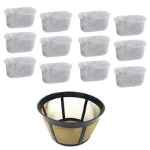 AFBEST Cuisinart 커피 메이커 및 브루어용 바구니 필터 숯 정수기. Cuisinart용, 화이트 & 블랙
