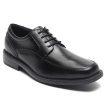 락포트 스타일리더2 에이프런토 블랙 구두 풀그레인 가죽 옥스포드 유연한 쿠션 STYLE LEADER 2 APRON TOE