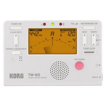 KORG Korg Tuner Metronome TM-60 WH White Brass Band Orchestra 개인 연습 소형 운반, 1개