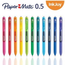 페이퍼메이트 잉크조이 젤펜 0.5mm 1타스 (12개) 색상 옵션선택 요망, 핑크, 1개