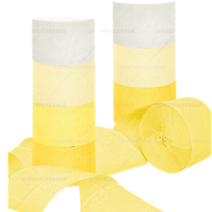 봄 생일 배경 장식 가랜드 파티스트리머세트_옐로우